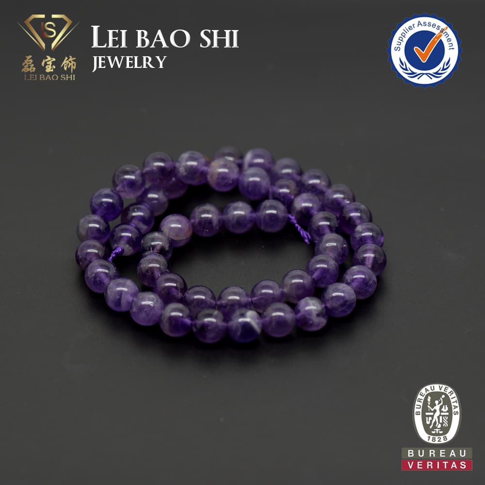Wholesale 8mm Natural Amethyst Stone Beads